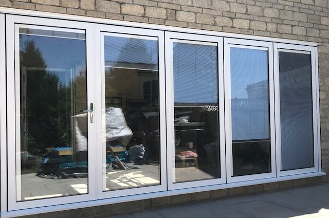 White Swing and Slide Doors