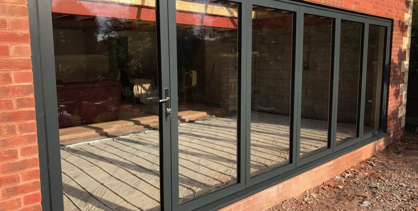 swing and slide doors letting light in